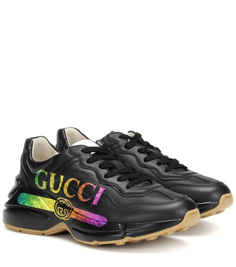 gucci women sneakers black|farfetch gucci sneakers for women.